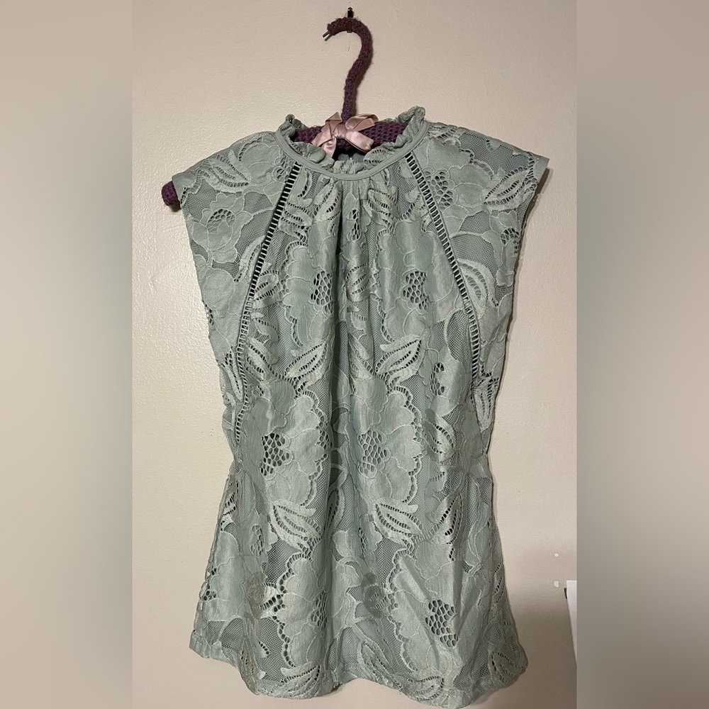 Anne Klein Lace Blouse
